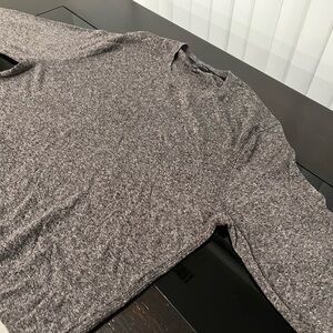 Banana Republic Black and Gray Knit Sweater